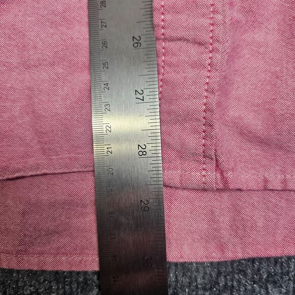 Vans Shirt Mens M Button-Up Pink Pockets Collared Short Sleeves Casual Cotton - Picture 10 of 10